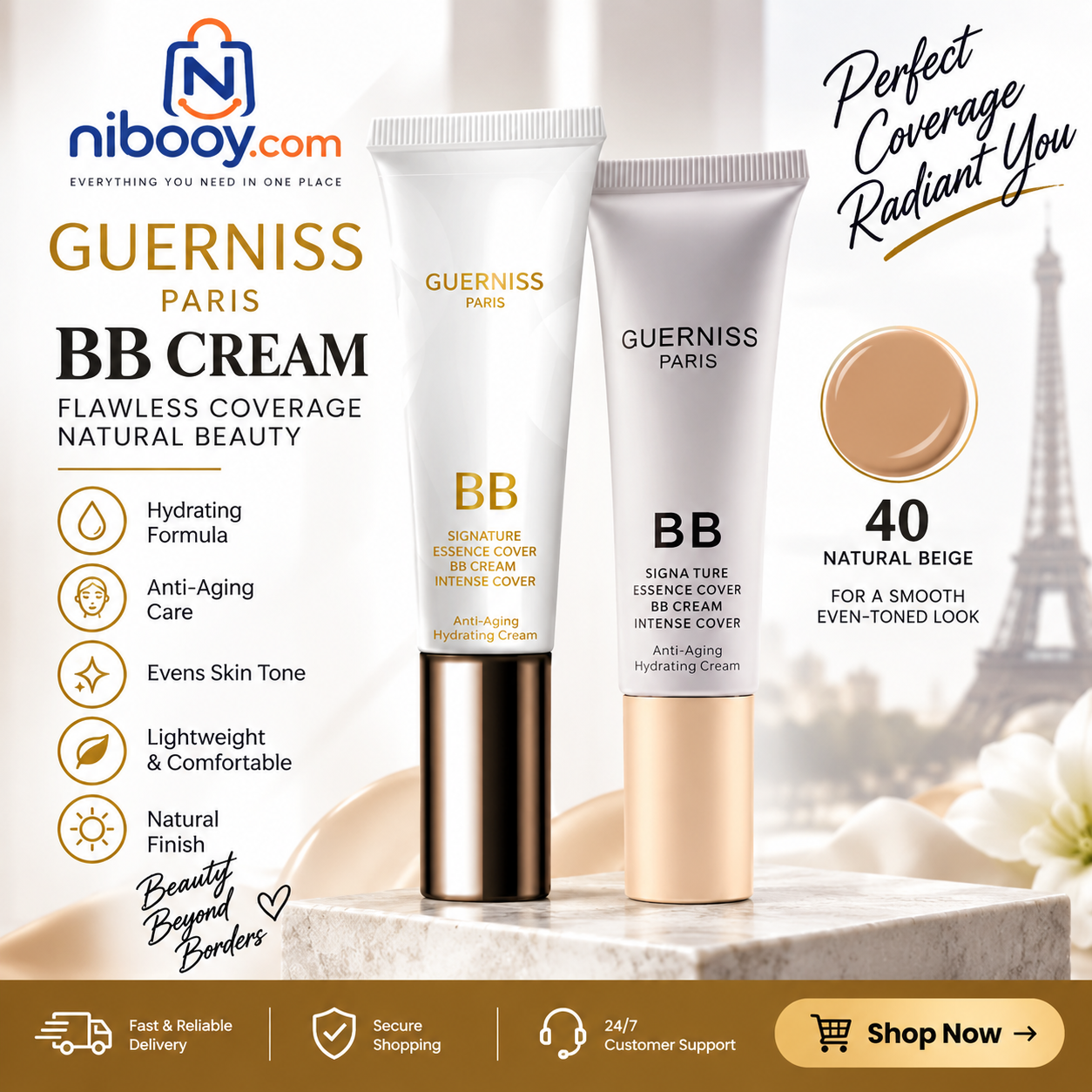 Guerniss Paris BB Cream Signature Essence Cover – Shade 40
